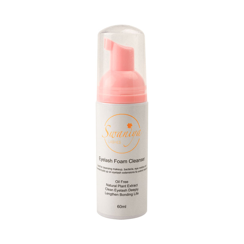 Déanann Swaniya® réabhlóidiú ar an makeup súl a ghlanadh: cuireann cleanser cúr lash gach makeup súl go héasca go héasca